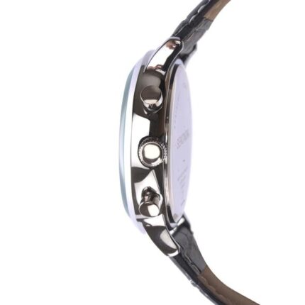 Sekonda muški sat sa crnom kožnom narukvicom model 1509 sa strane